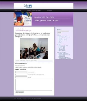Diseño y programación de Blogs: Colegio de la Ciudad